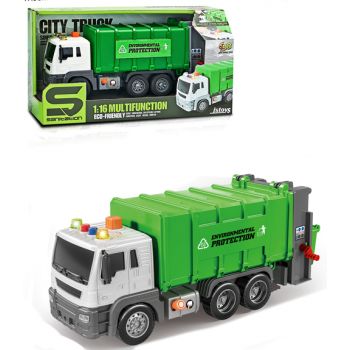 Garbage Truck 1:16 Multifunctional 26cm with Lights & Sounds