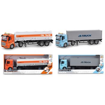 Oil Transport Truck & Container Truck 43cm with Lights & Sounds ( was RRP $39.99 )
