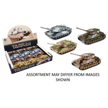 Pull Back Diecast Tank assorted (ONLY SOLD in Display of 12)