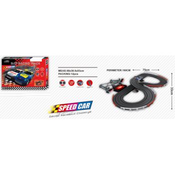 Slot Car Set Electric 1:64 190cm Track