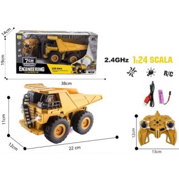Radio Control 1:24 Mining Dump Truck 2.4Ghz 7CH