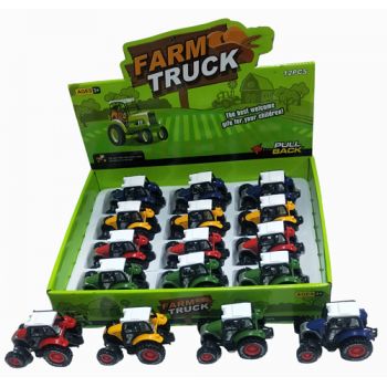 Farm Tractor 9cm (ONLY SOLD in Display of 12 )