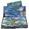 Pull Back Diecast Fighter Jets with Lights & Sounds assortedÂ&nbsp; (ONLY SOLD in Display of 6)