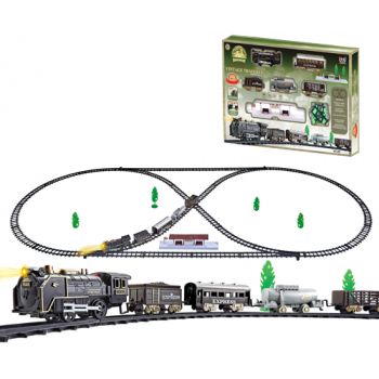 Vintage Train Set Electric 39pc with Lights & Sounds