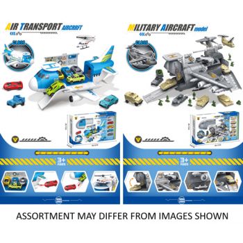 Aircraft Playset with 5 Vehilces & Accessories assorted