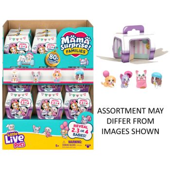 Little Live Pets Mama Surprise Families Series 1 Adoption pk assorted ( ONLY SOLD in Display of 18 )