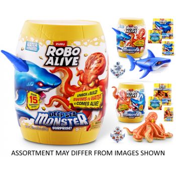 Zuru Robo Alive Deep Sea Monster Surprise assorted ( ONLY SOLD in Carton of 4 )