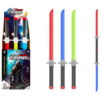 Ninja Sword 2 in 1 with Lights & Sounds assorted (ONLY SOLD in Display of 12 )