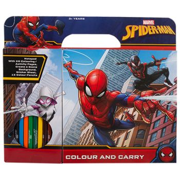 Spiderman Colour & Carry ( ONLY SOLD in Display of 12 )