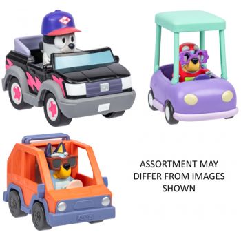 Bluey Basic Vehicle & Figure assorted ( ONLY SOLD in Carton of 3 )