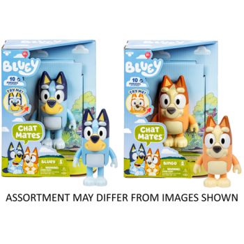 Bluey Chat Mates Talking Figures Single Pack assorted ( ONLY SOLD in Carton of 2 )