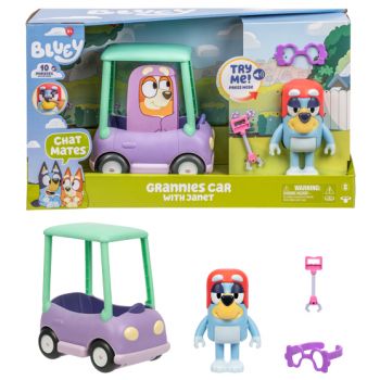 Bluey Chat Mates Granny Car with Janet