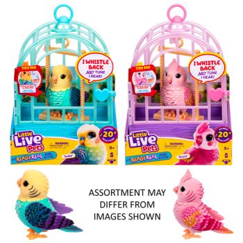 Little Live Pets My Really Real Bird & Cage assorted ( ONLY SOLD in Carton of 2 )