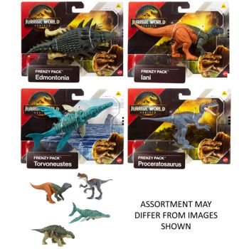 Jurassic World Rebirth Frenzy Pack assorted ( ONLY SOLD in Carton of 6 )
