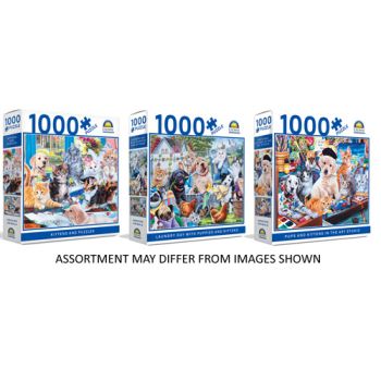 Crown 1000pce Puzzle â€“ Amazing Animals Series 2 assorted ( ONLY SOLD in Carton of 6 )