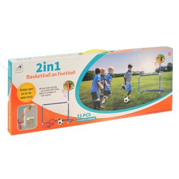 2 In 1 Basketball & Football Goal