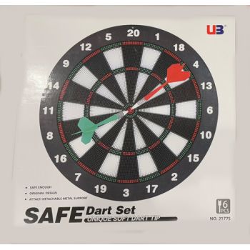 Dart Board Set Soft Tip with 6 Darts