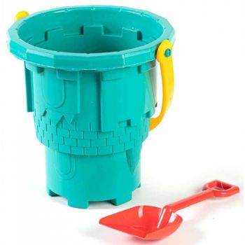 Beach Bucket Castle 19cm with Spade