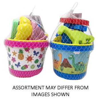 Beach Bucket Set 9Pcs assorted