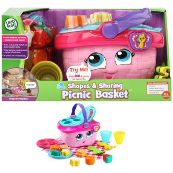 LeapFrog Shapes & Sharing Picnic Basket - Pink