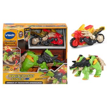 VTech Switch & Go Dinos Armour Up Triceratops Spinosaurus