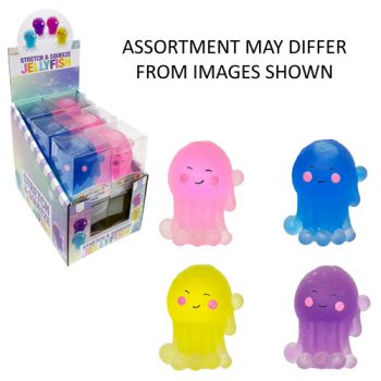 Stretch & Squeeze Jellyfish assorted ( ONLY SOLD in Display of 12 )