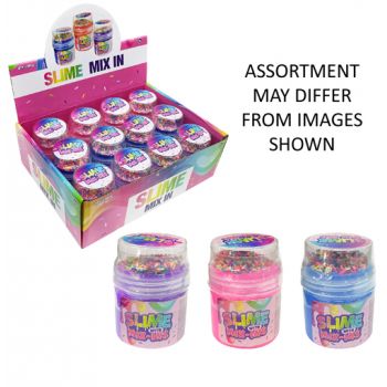 Slime Mix in 120g assorted ( ONLY SOLD in Display of 12 )