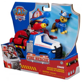 PAW Patrol Fire Rescue Themed Vehicle - Chase Solid