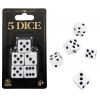 Classic Games Pack of 5 Dice - REFRESH