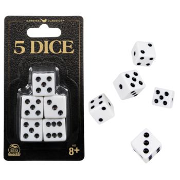 Classic Games Pack of 5 Dice - REFRESH