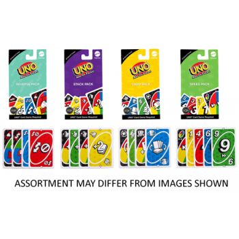UNO Add-On Packs assorted ( ONLY SOLD in Display of 24 )
