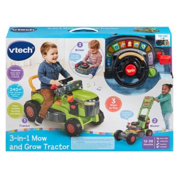VTech 3 in 1 Mow & Grow Tractor GREEN