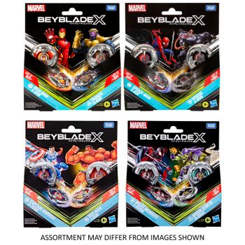 Beyblade X Marvel Collab Multipack assorted ( ONLY SOLD in Carton of 8 )