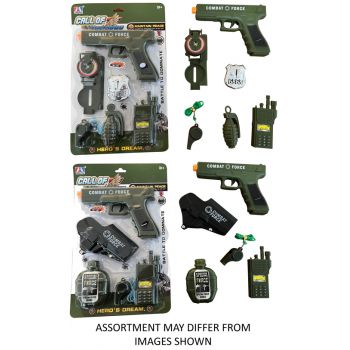 Military Pistol Playset with accessores assorted