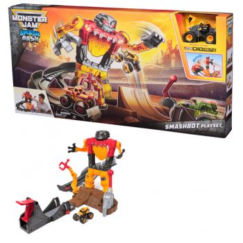 Monster Jam 1:64 Smash & Bash Smashbot Playset