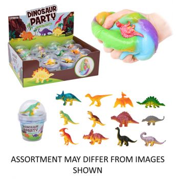 Dinosaur Fluffy Slime assorted ( ONLY SOLD in Display of 12 )