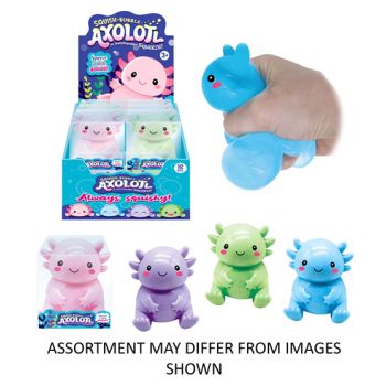 Squeeze Bubble Axolotl 7cm assorted ( ONLY SOLD in Display of 12 ) Squeeze Bubble Axolotl 7cm assorted ( ONLY SOLD in Display of 12 )