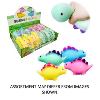 Squeeze Dinosaur 12cm assorted ( ONLY SOLD in Display of 12 ) Squeeze Dinosaur 12cm assorted ( ONLY SOLD in Display of 12 )