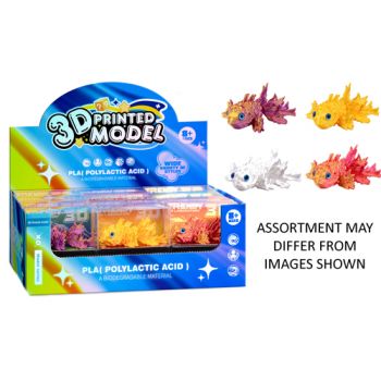 3D Printed Firgures assorted - FISH ( ONLY SOLD in Display of 24 )