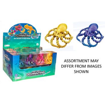 3D Printed Firgures assorted - OCTOPUS ( ONLY SOLD in Display of 24 )