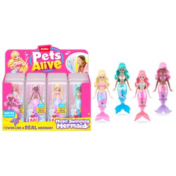 ZURU Pet's Alive Swimming Mermaid Series 1 assorted ( ONLY SOLD in Display of 12 )