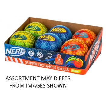 NERF Super Bounce Ball assorted ( ONLY SOLD in Display of 6 )