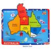 Fun Factory Wooden Puzzle Raised - Australian Map