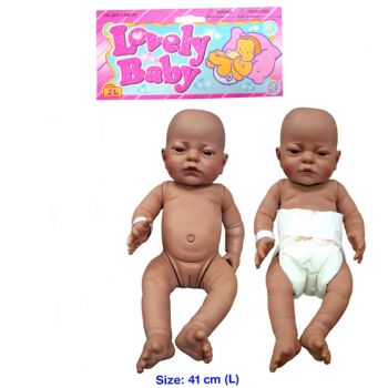 Multicultural New Born Baby Doll Girl with Nappy