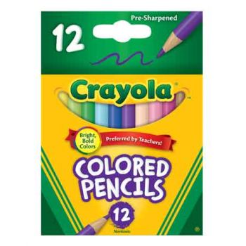 Crayola Half Size Coloured Pencils 12pk