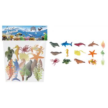 12pc Sea Animals in Bag