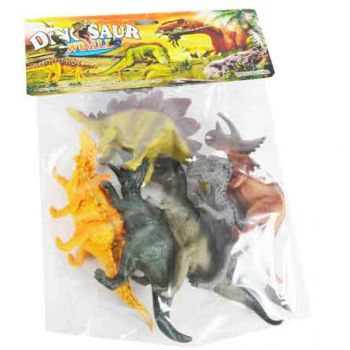 6pc Large Dinosaurs in Bag