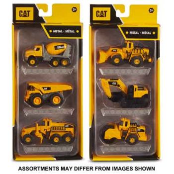 CAT Metal Machines 3Pk assorted ( ONLY SOLD in Display of 6 )