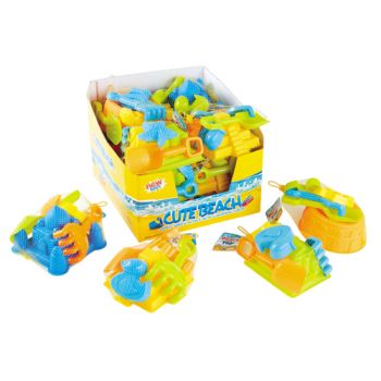 Beach Moulds with Accessories assorted ( ONLY SOLD in Display of 12 ) ( was RRP $6.99 )