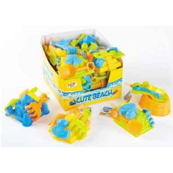 Beach Moulds with Accessories assorted ( ONLY SOLD in Display of 12 )